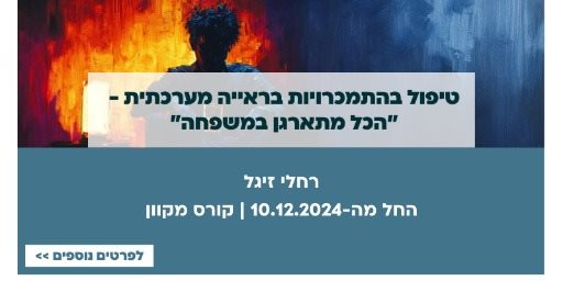 טיפול בהתמכרויות בראייה מערכתית - "הכל מתארגן במשפחה"